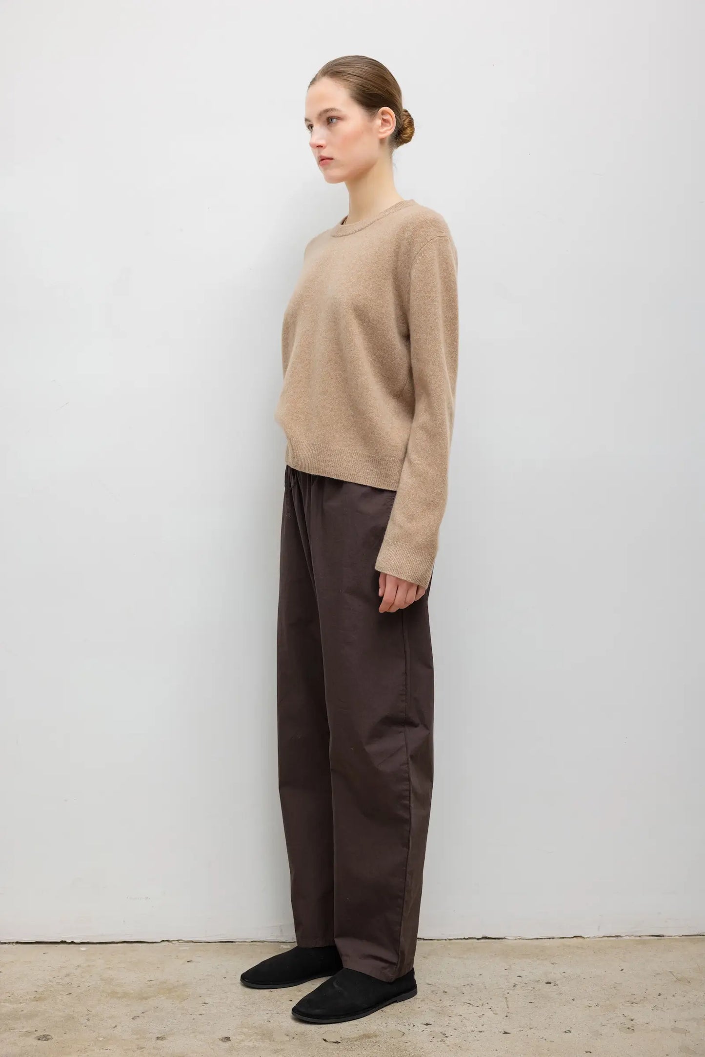 Kyoto Drawstring Pant in Chocolate