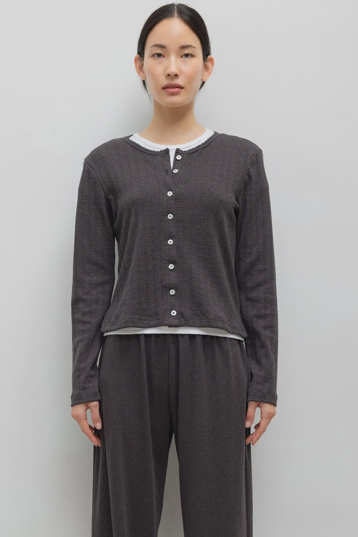 Pointelle Classic Cardigan