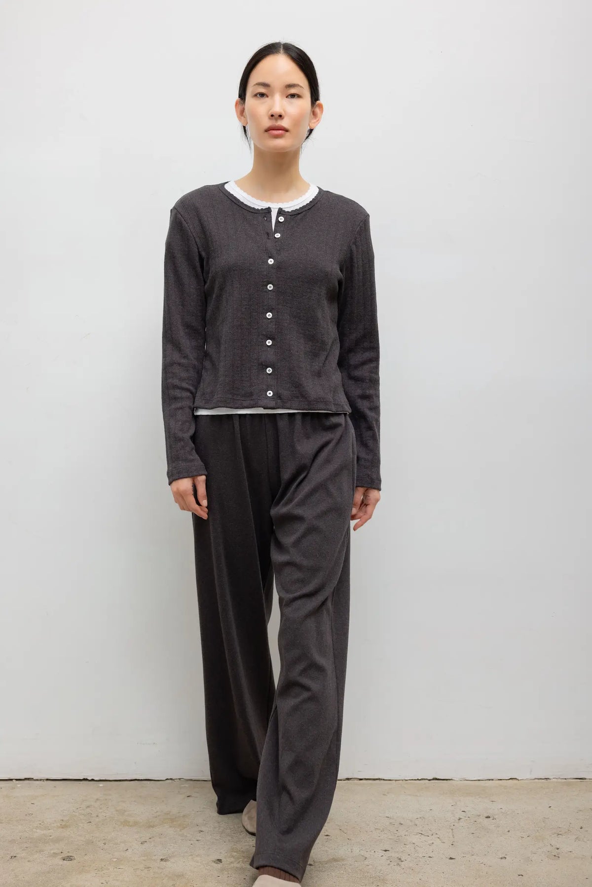 Pointelle Classic Cardigan