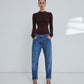 Naomi Chain Adorned Boyfriend Straight Leg Denim