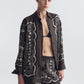 Alfie Silk Bandana Print Shirt