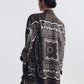 Alfie Silk Bandana Print Shirt