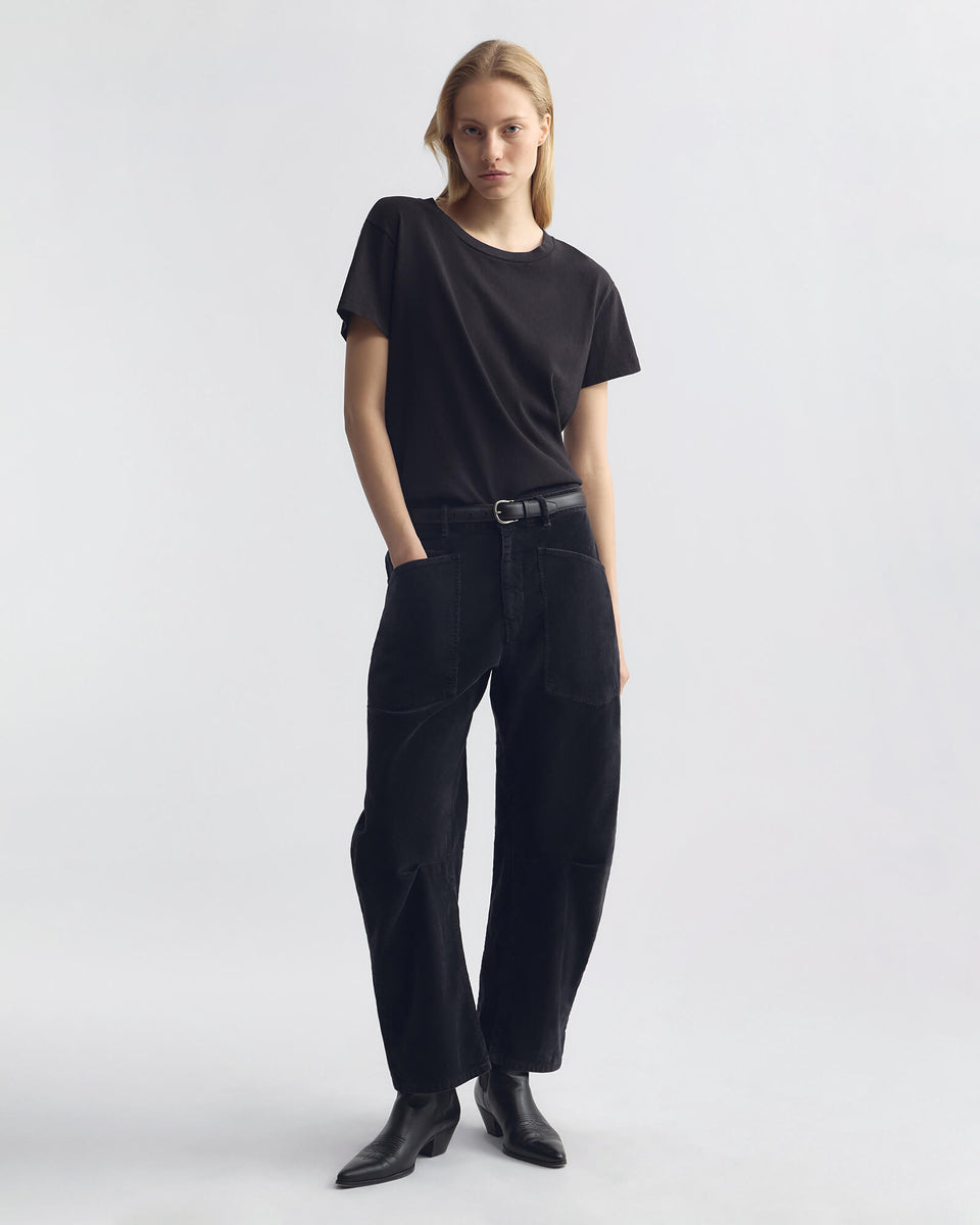 Shon Corduroy Pant in Dark Charcoal