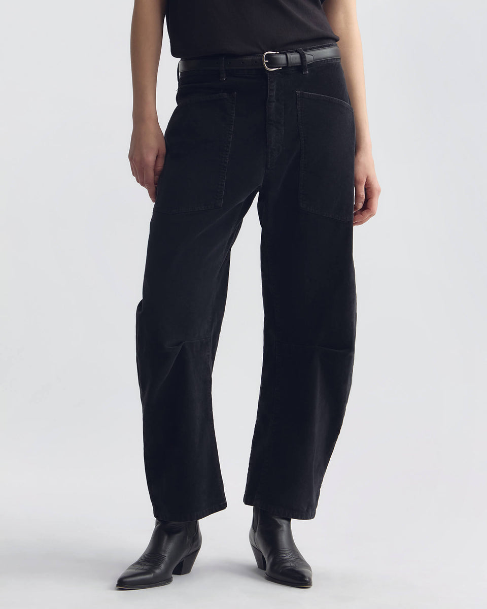 Shon Corduroy Pant in Dark Charcoal