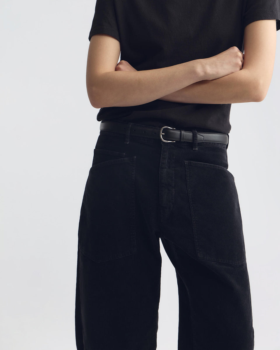 Shon Corduroy Pant in Dark Charcoal