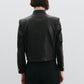 Hadley Leather Cropped Jacket