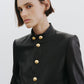 Hadley Leather Cropped Jacket