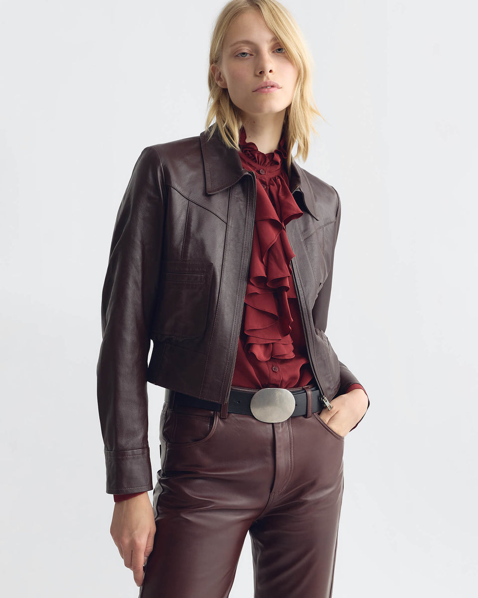Lily Blouse in Crimson