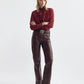 Lily Blouse in Crimson