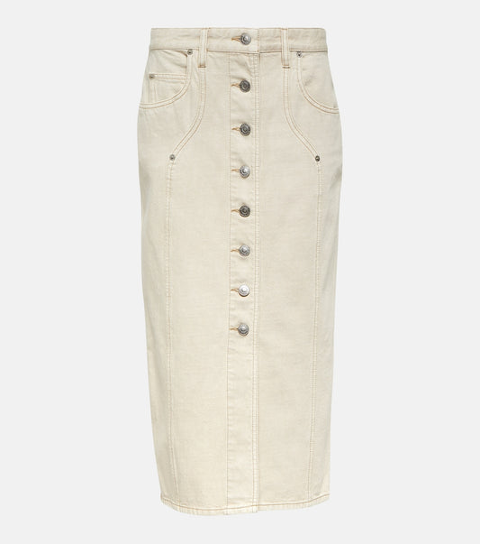 Vandy Cotton Midi Skirt