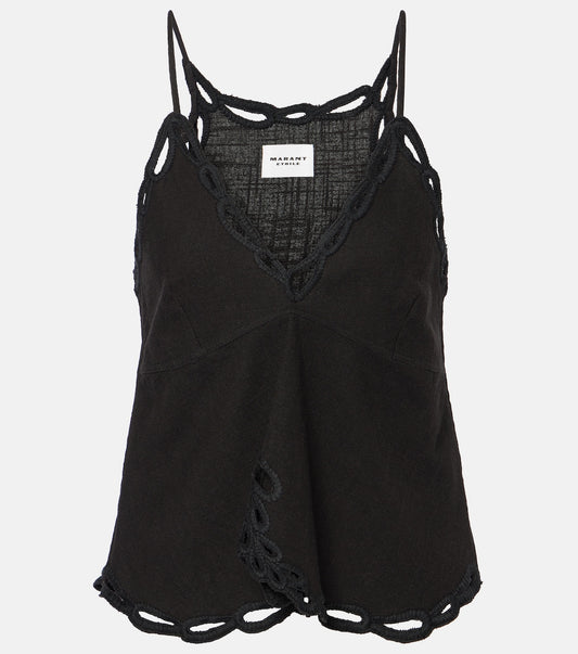 Tomeki Openwork Top