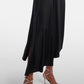Draped Sleeve Midi Dress