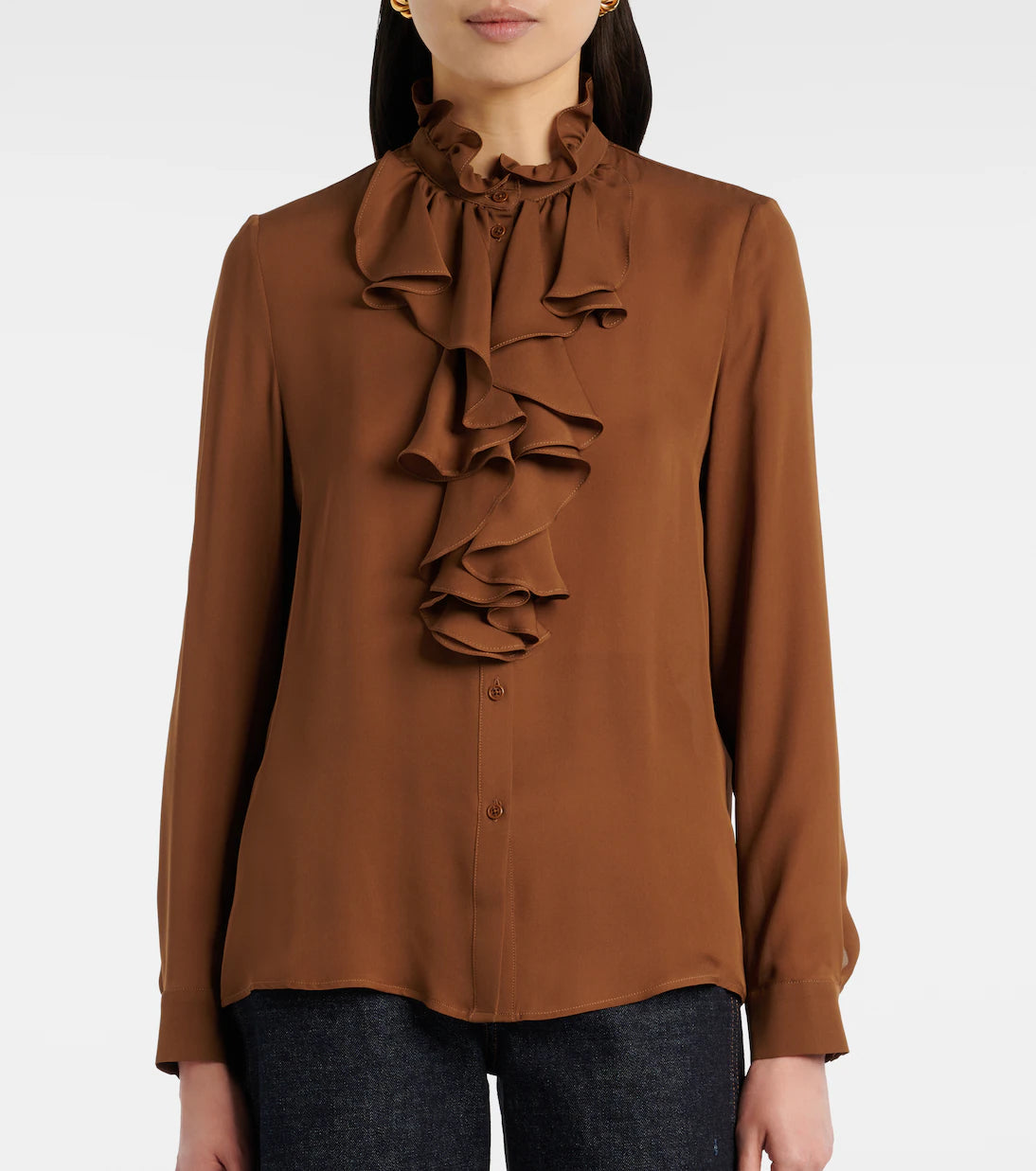 Lily Blouse in Cognac