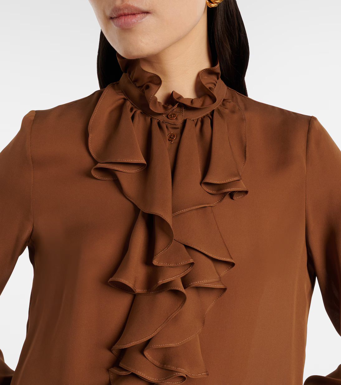 Lily Blouse in Cognac