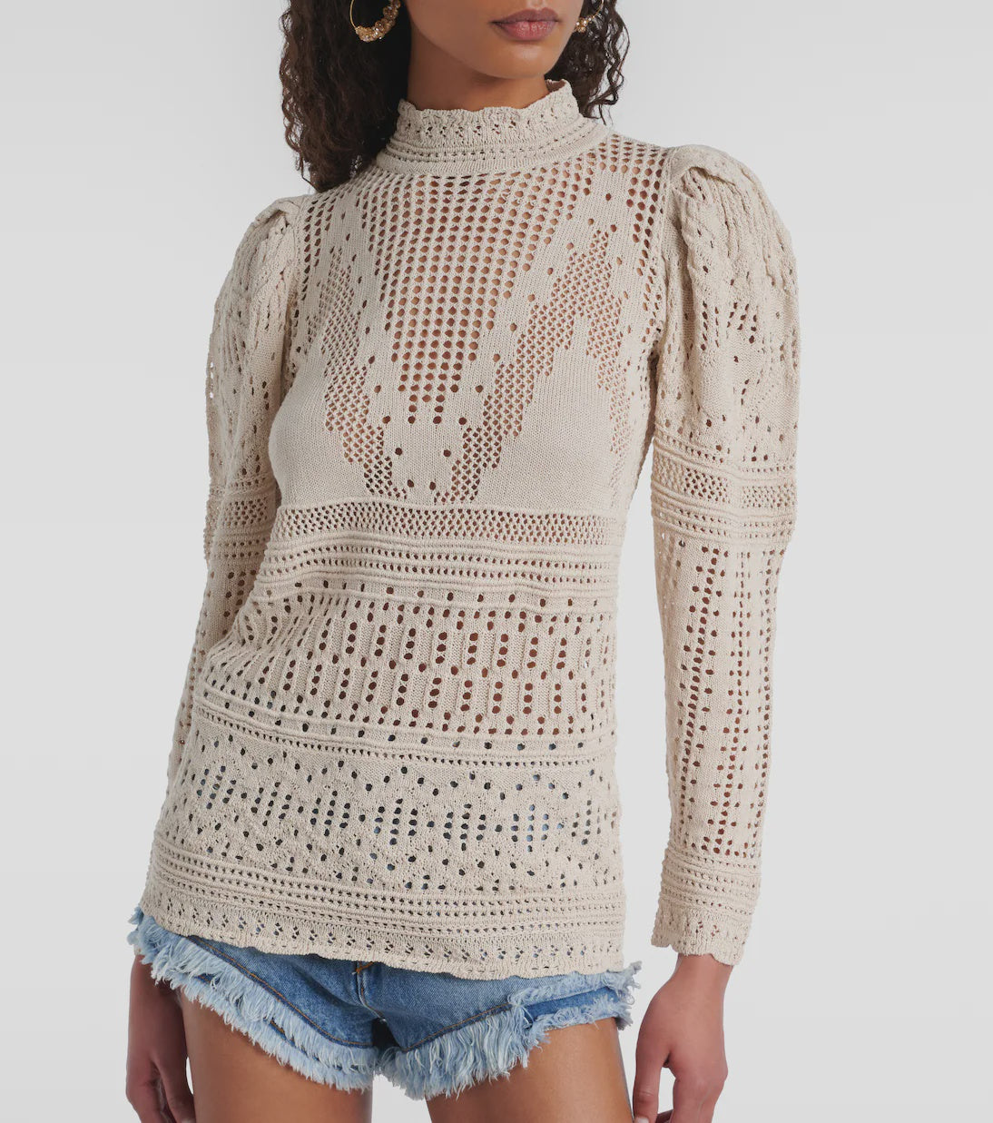 Dahara Feminine Mesh Top