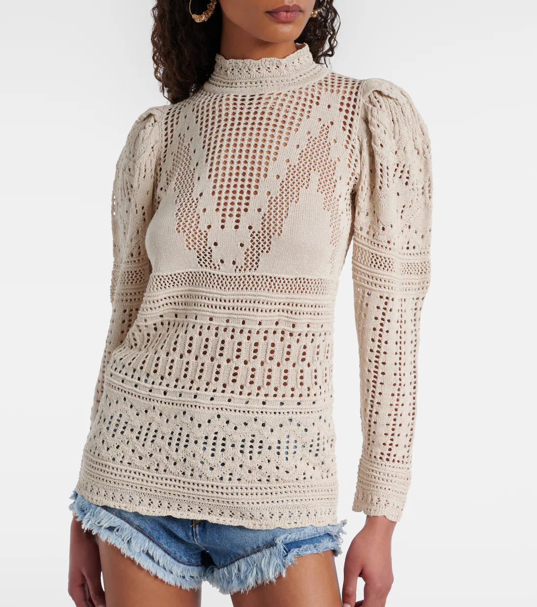 Dahara Feminine Mesh Top