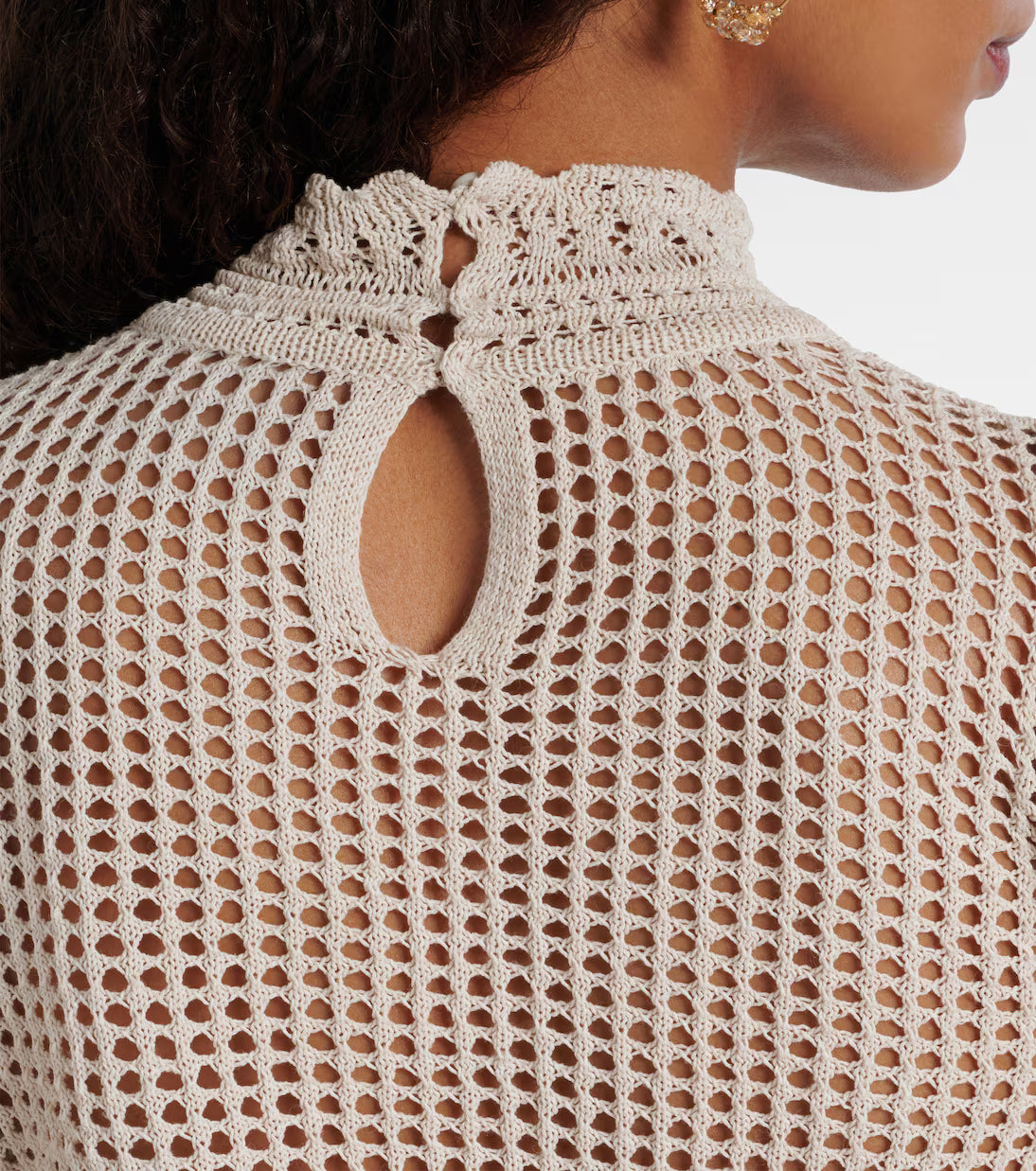 Dahara Feminine Mesh Top