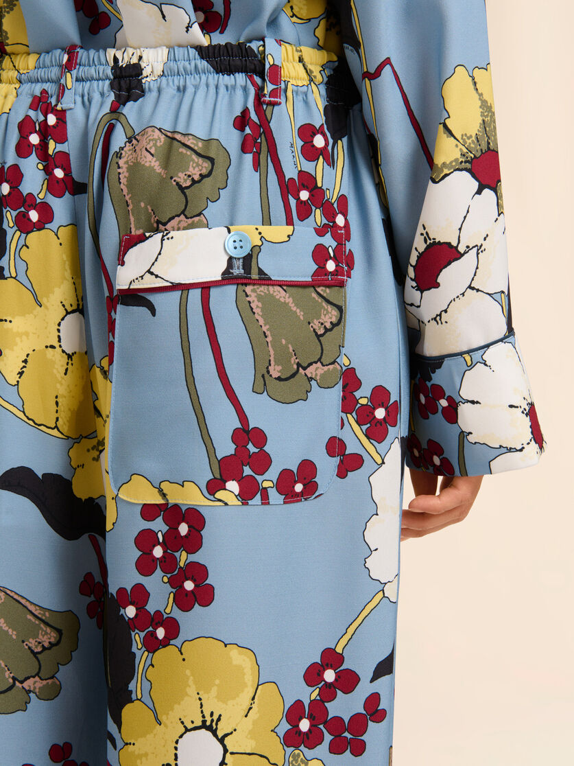 Printed Melodia Satin Pyjama Pants