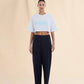 Tropical Wool Straight Pants