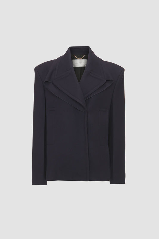Pointed Shoulder Pea Coat