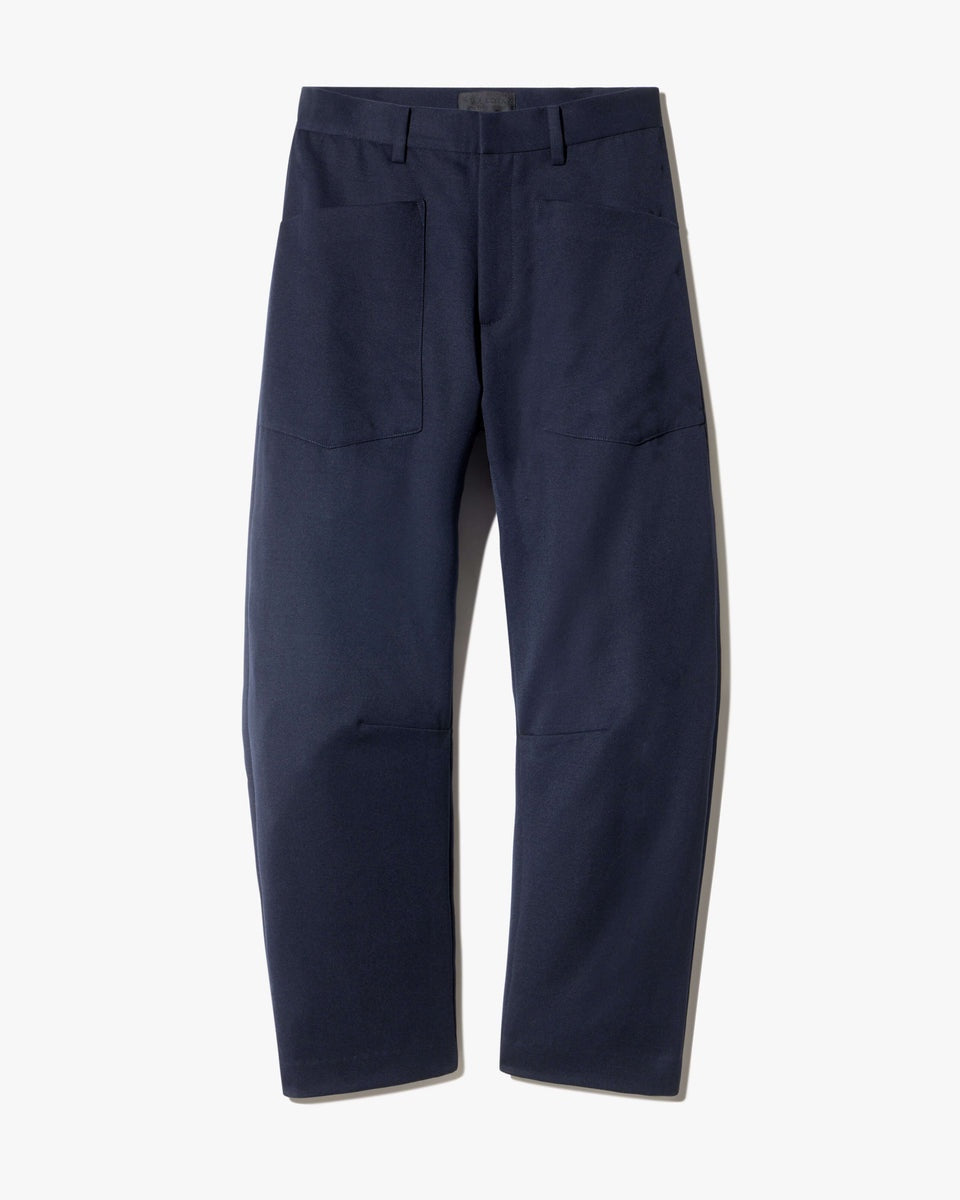 Shon Wool Pant in  Midnight
