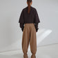 Phebe Cuff Adorned Wide Leg Pants