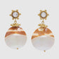 Embellished Shell Drop Earring
