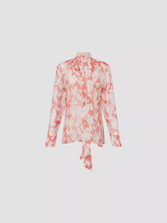 Draped Pleat Detail Blouse