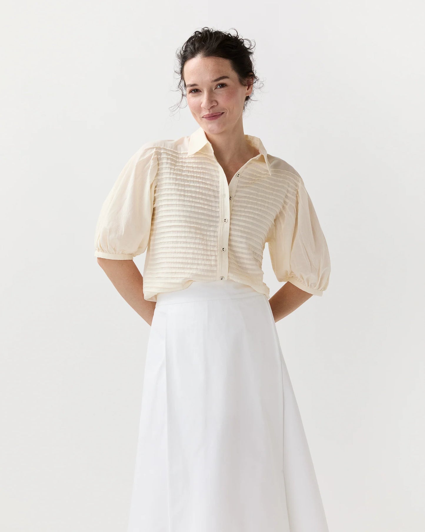Cordelia SS Button Up Top