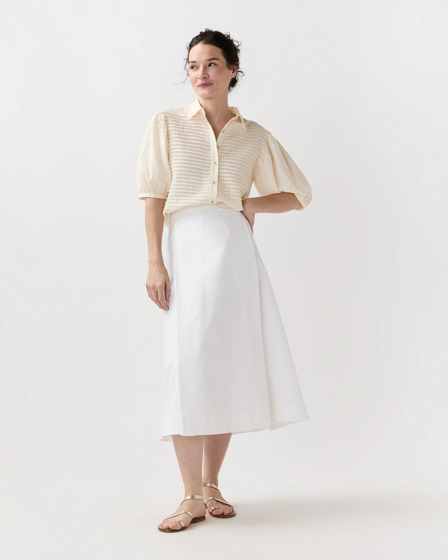 Cordelia SS Button Up Top