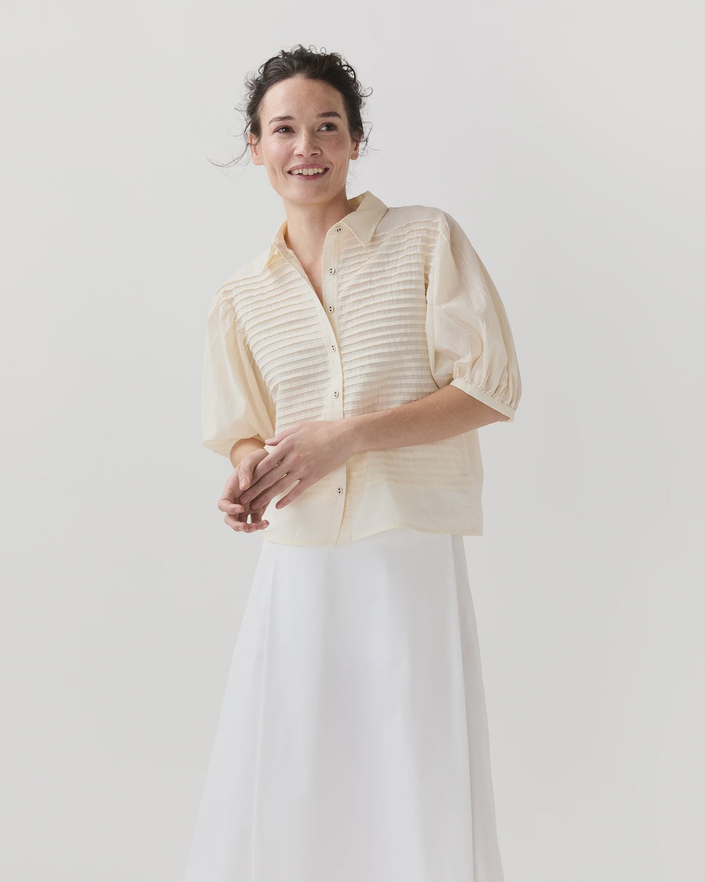 Cordelia SS Button Up Top