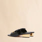 Patent Grainy Leather Sandal