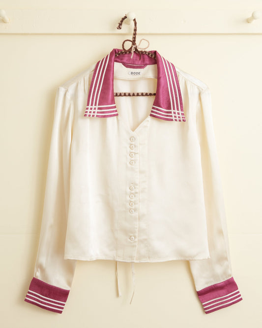 Satin Crosshatch Shirt