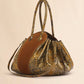 Tulipea Large Handbag in Brown Suede and Python