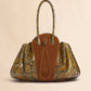 Tulipea Large Handbag in Brown Suede and Python