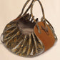 Tulipea Large Handbag in Brown Suede and Python