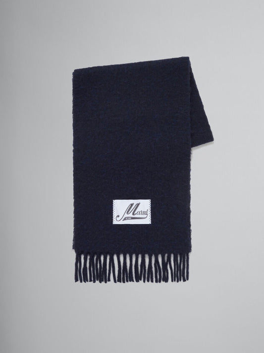 Blue Alpaca Scarf