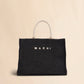 Shopping Tote with Raffia Effect