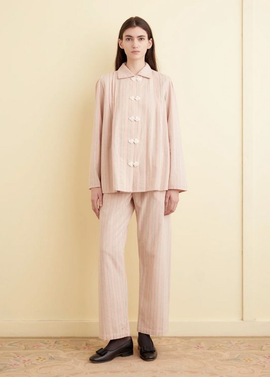 Flannel Ticking Pajama Pant