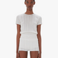Cap Sleeve Pointelle Top