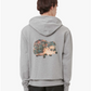 Prickly Back Print Hoodie