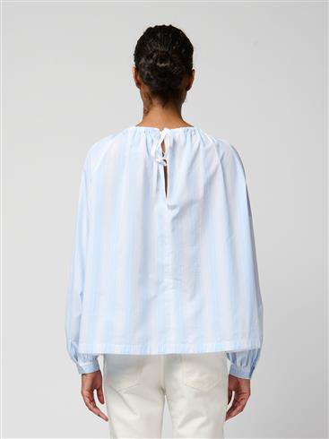 Striped Cotton Poplin Blouse