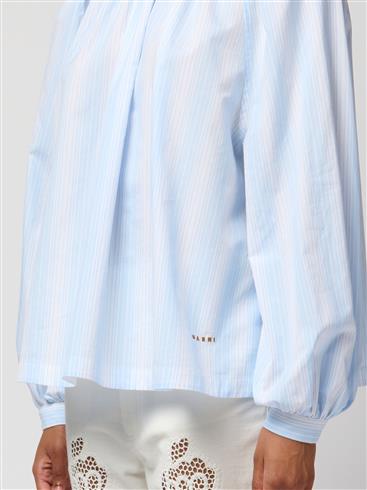 Striped Cotton Poplin Blouse