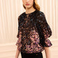 Elise Short Sleeve Silk Blouse