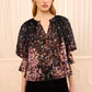 Elise Short Sleeve Silk Blouse