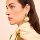 Embellished Shell Drop Earring