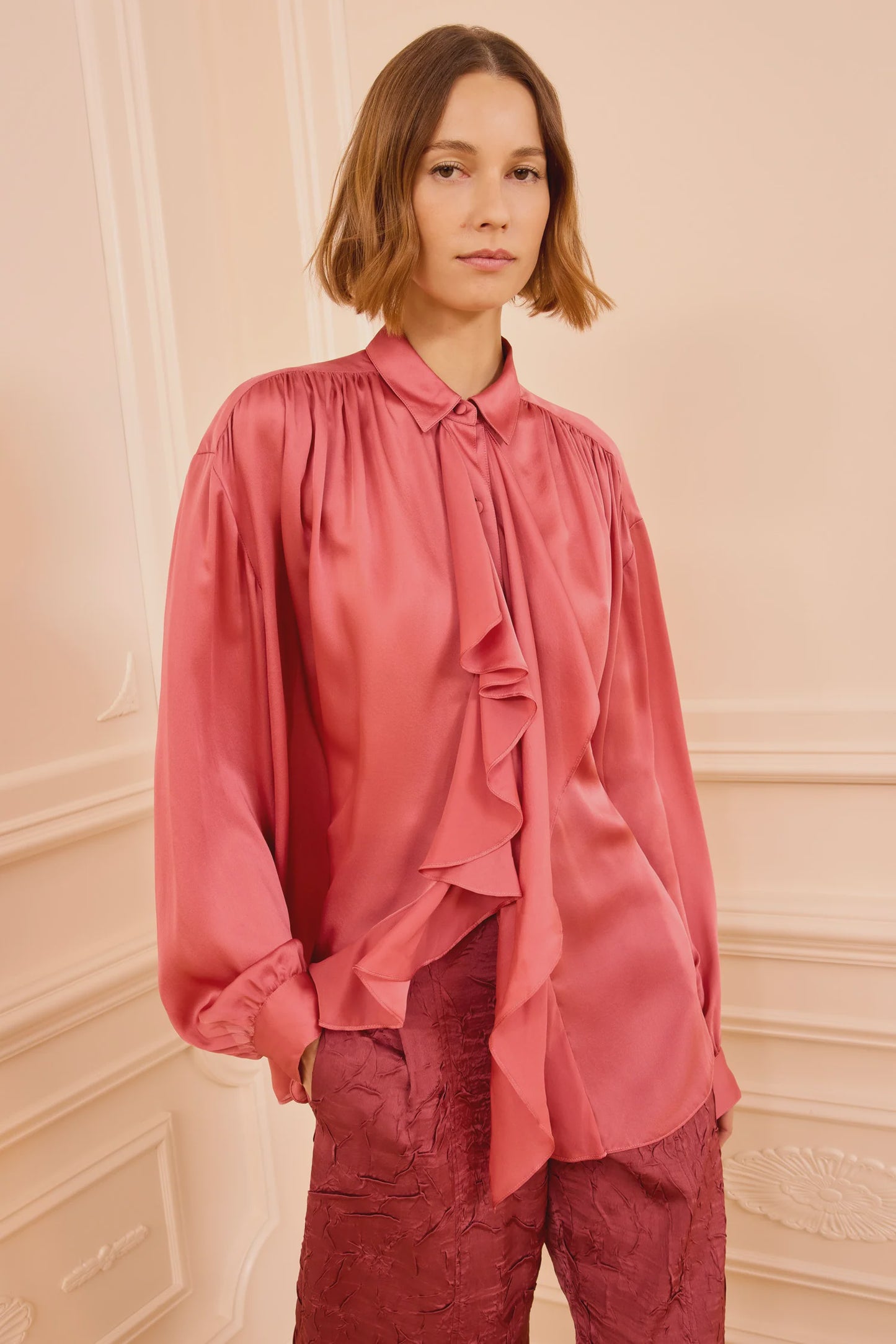 Gesture LS Silk Blouse