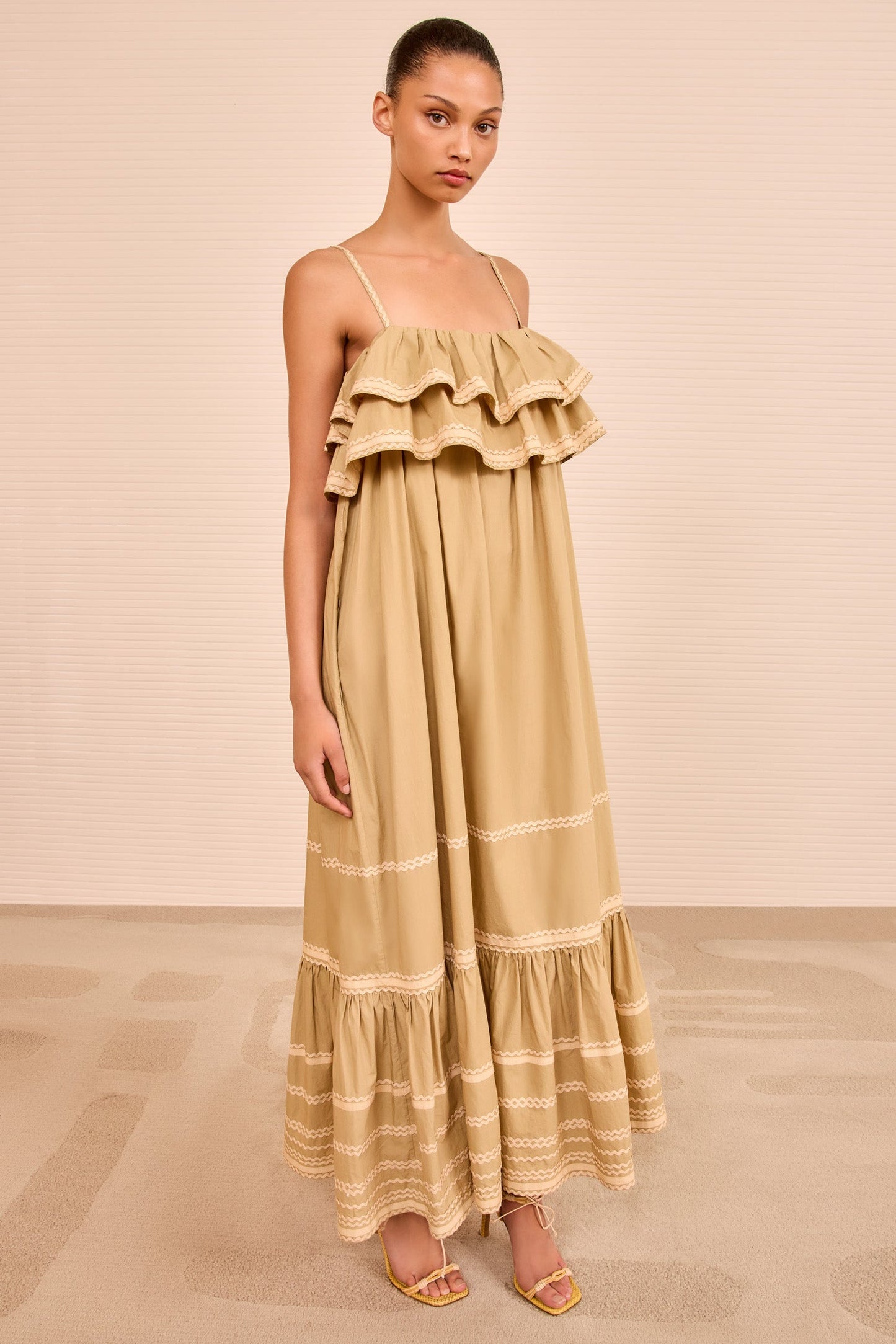 Lucian Waist Tie Long Dress