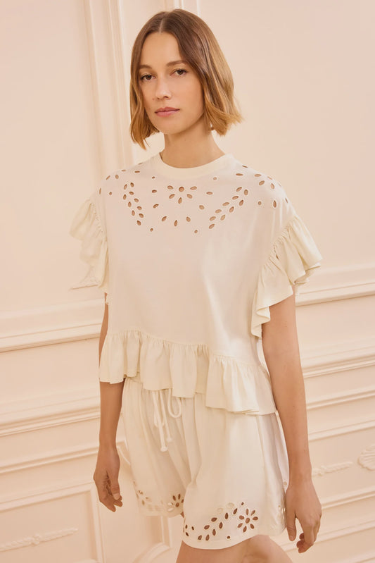Mariana SS Top with Peplum