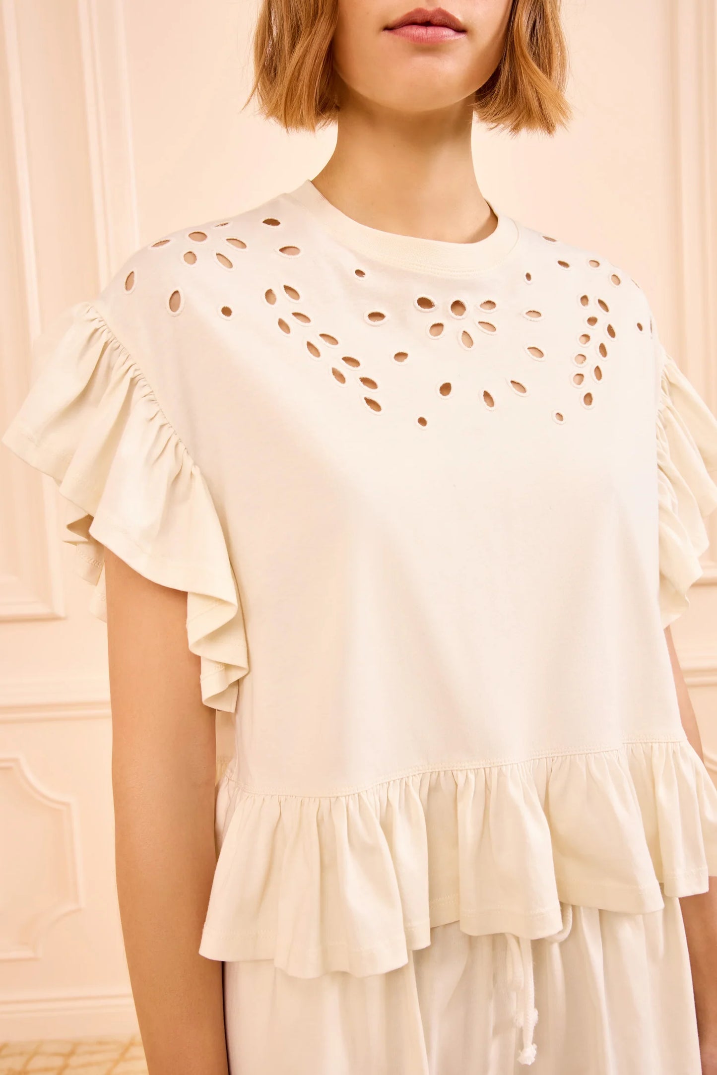 Mariana SS Top with Peplum
